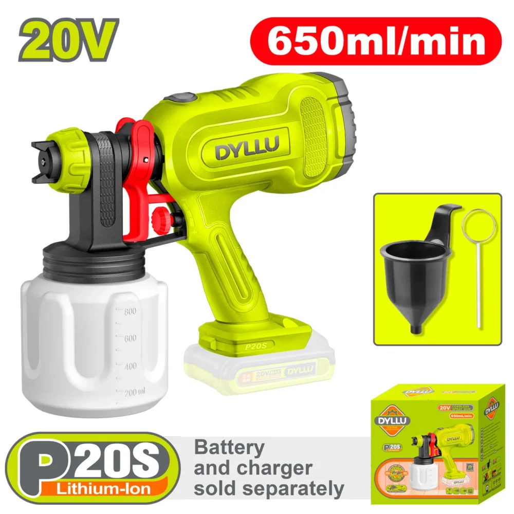 Pulverizator compatibil cu acumulator rezervor plastic 0.8L DYLLU DTSU3066