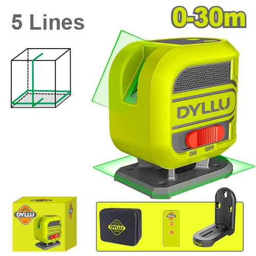 Nivelă laser multi-linie 0-30m Verde DYLLU DTLE3M06