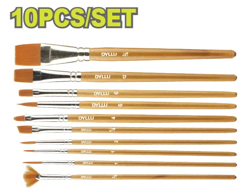 Set pensule artistice 10buc. DYLLU DTXA1K10
