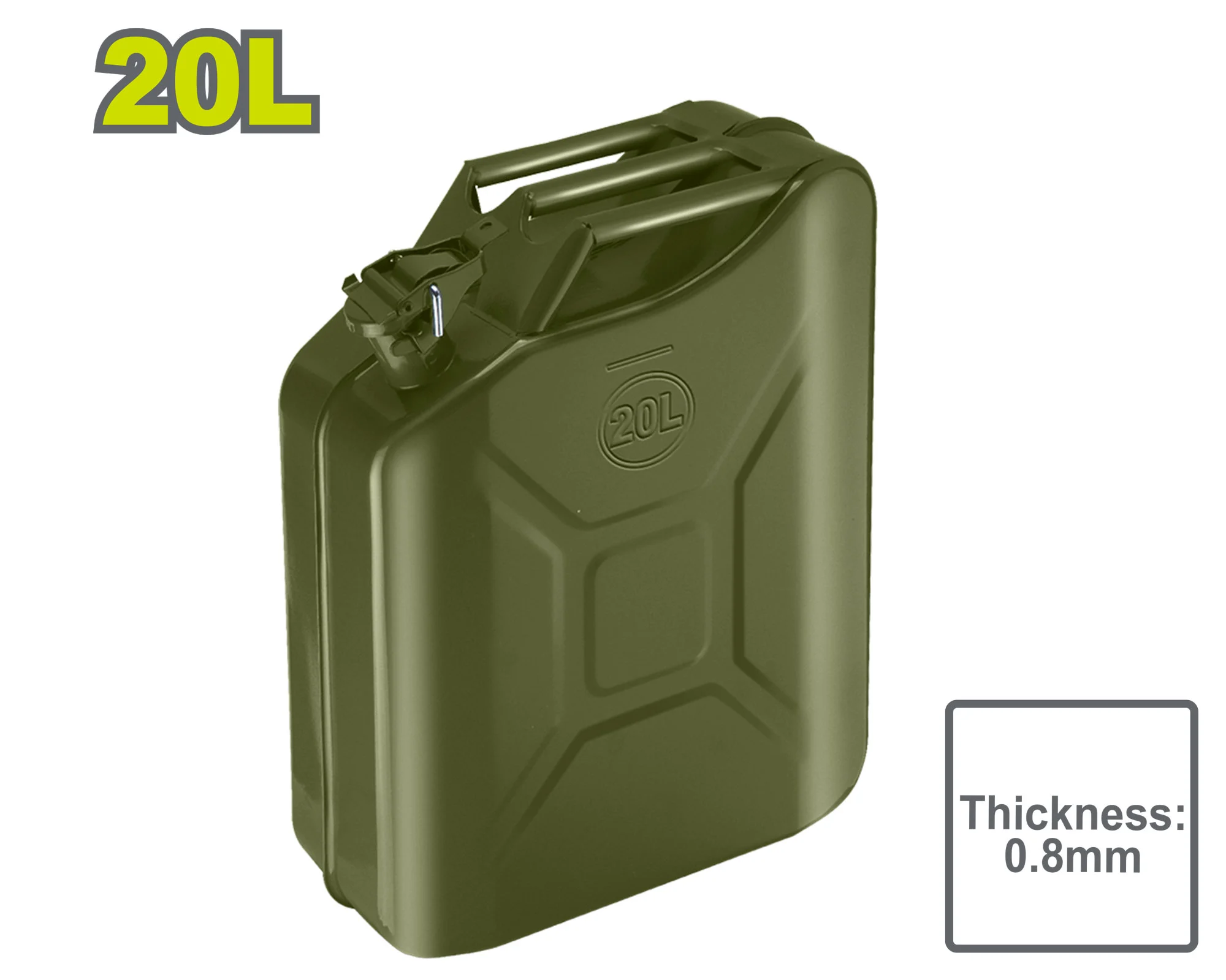 Canistră combustibil metal 20L DYLLU DTQY1320 Canistră combustibil metal 20L DYLLU DTQY1320