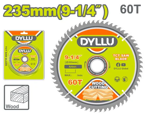 Disc pentru lemn 235mm 60T DYLLU DTTC1K08
