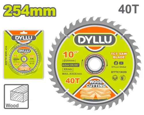 Disc pentru lemn 254mm 40T DYLLU DTTC1K09