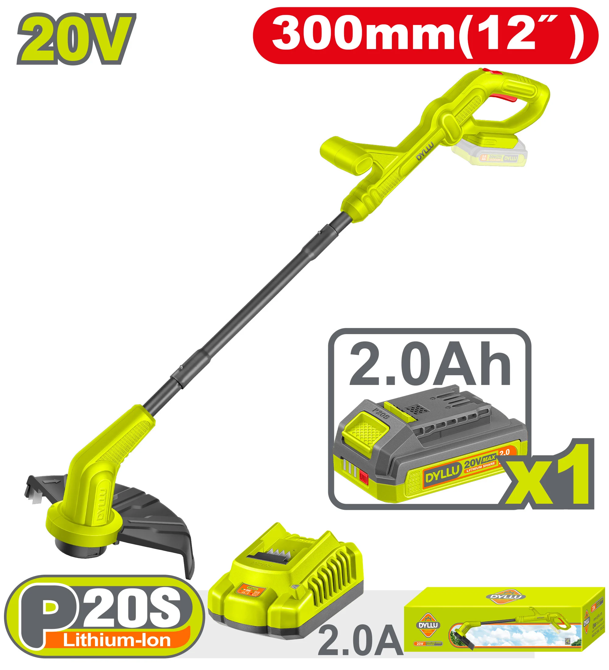 Триммер аккумуляторный для газона DYLLU DTGTP535 Trimer pe acumulator DYLLU DTGTP535