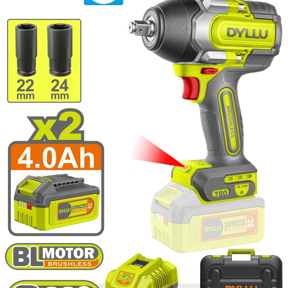 Masina de insurubat cu impact cu acumulator 780N.m DYLLU DTCD1B785