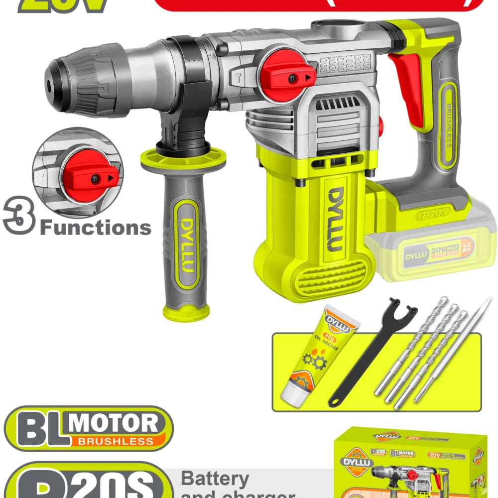 Ciocan rotopercutor compatibil cu acumulator 28mm DYLLU DTLM1528
