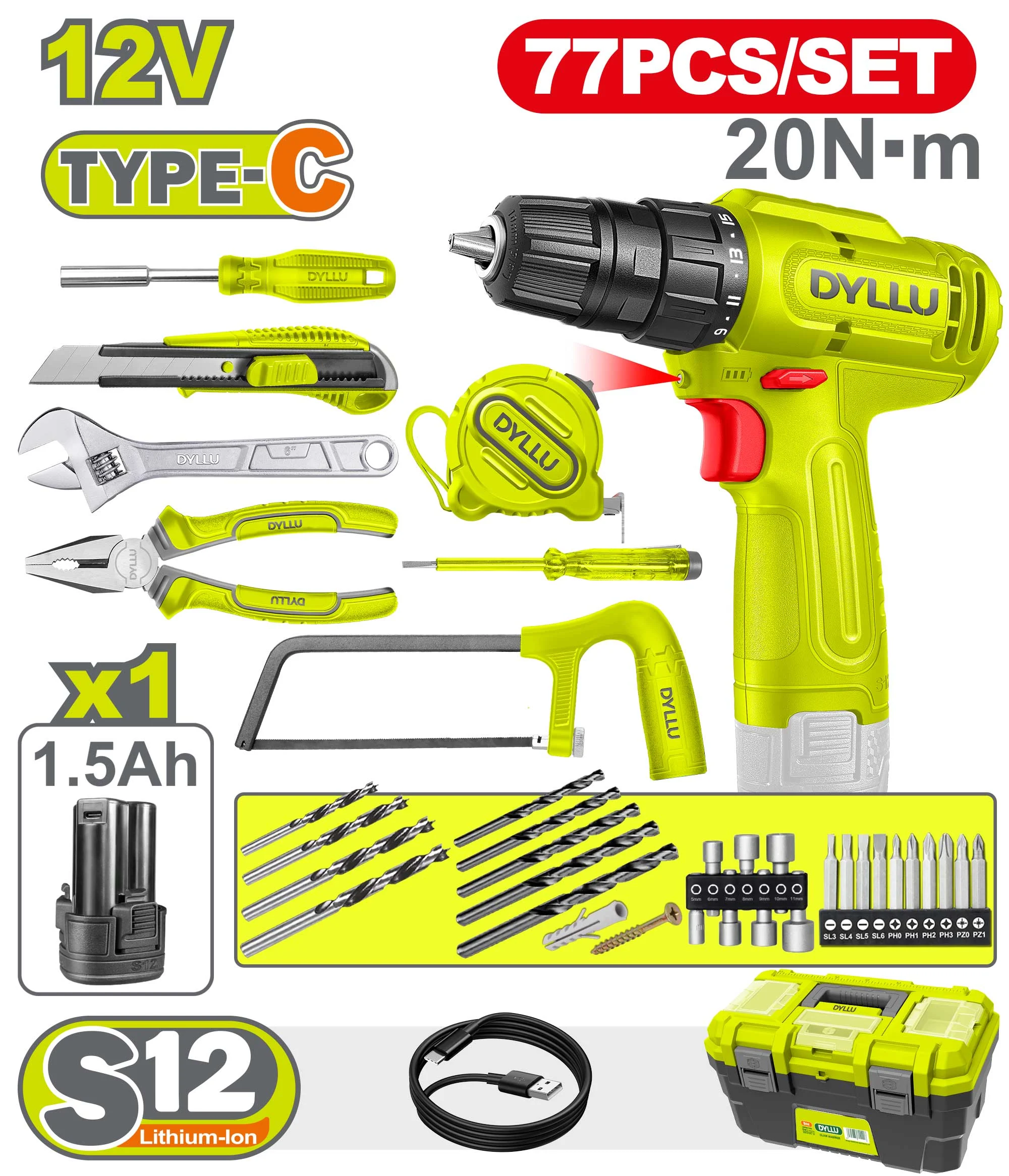 Set din77 de instrumente DYLLU DTDT4B77 Set din77 de instrumente DYLLU DTDT4B77