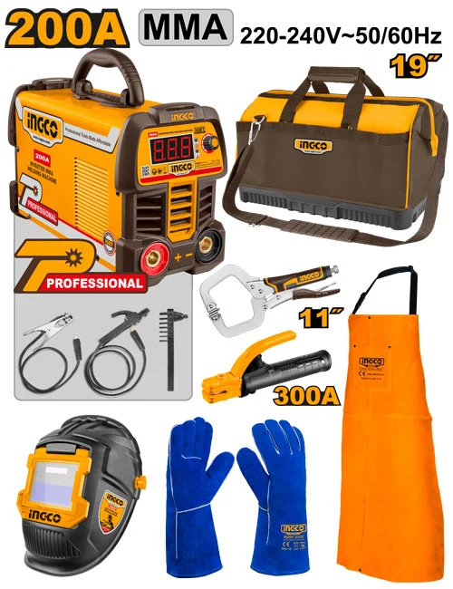 Set aparat de sudură 7 piese INGCO COS25075