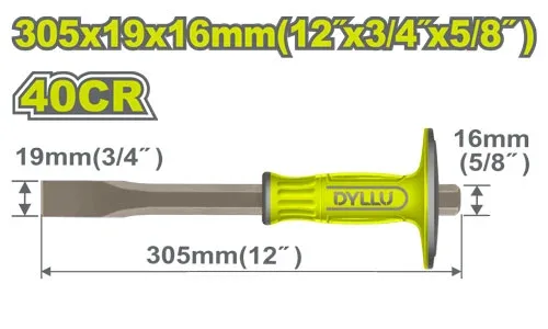 Daltă plată cu protecție 305x19x16mm DYLLU DTCC2311