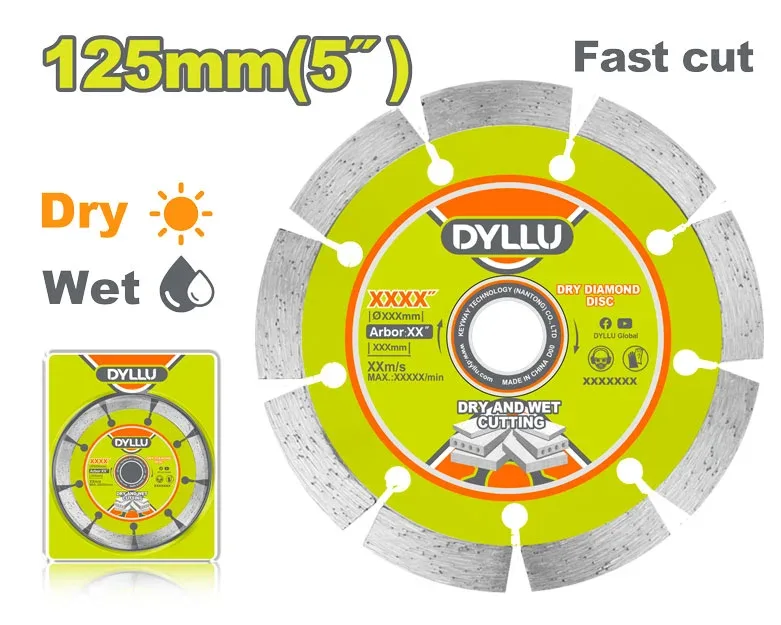 DTDC1K03 Disc diamant 125mm DYLLU DTDC1K03 - imagine 1
