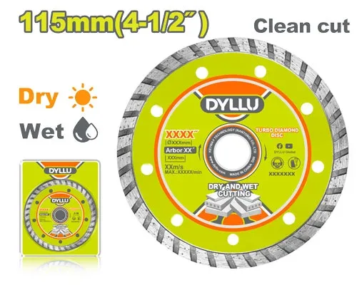 DTDC3K02 Disc diamant turbo 115mm DYLLU DTDC3K02 - imagine 1