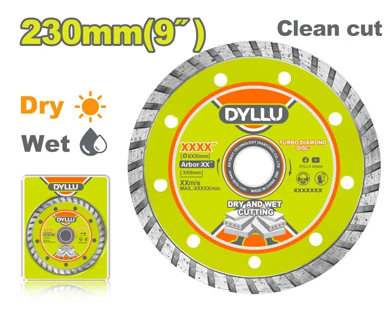 DTDC3K05 Disc diamant turbo 230mm DYLLU DTDC3K05 - imagine 1