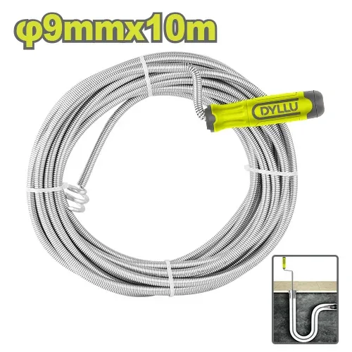 Cablu desfundare tevi 9mm 10m DYLLU DTDD2310
