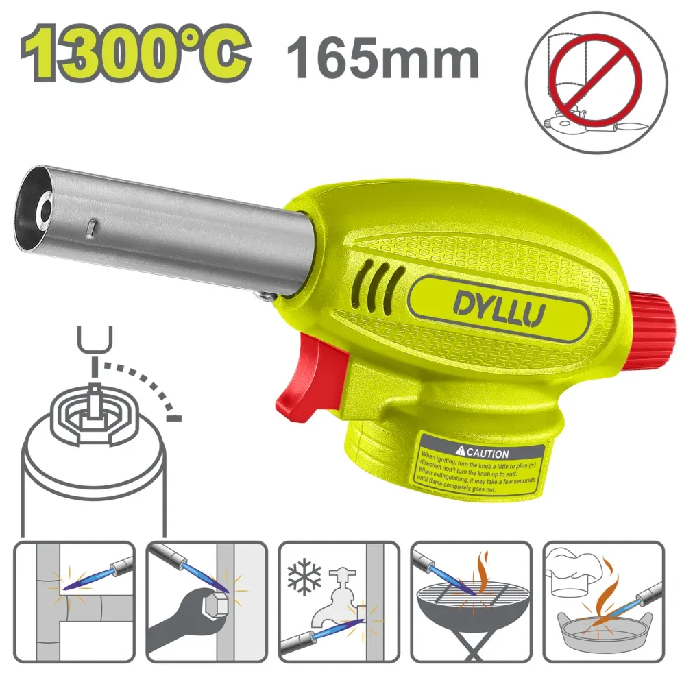 Arzator gaz cu aprindere piezo 165mm DYLLU DTFG1602