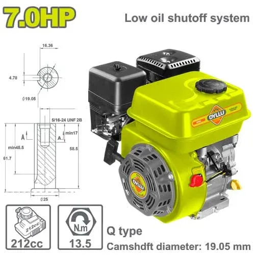 Motor pe benzin 7.0HP, 4T DYLLU DTGNAA170Q