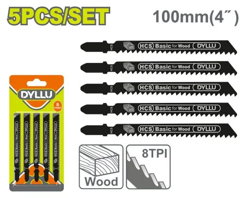 Set lame pentru ferestrău pendular lemn 5buc. DYLLU DTJB111C