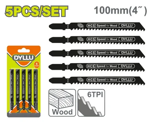 Set lame pentru ferestrău pendular lemn 5buc. DYLLU DTJB144D