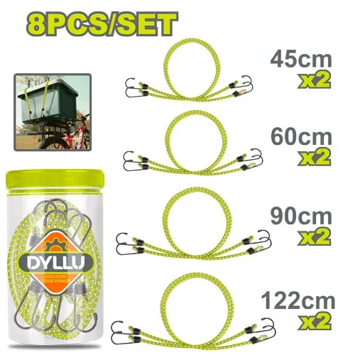 Set de corzi pentru bagaje 8buc. DYLLU DTLRP2T08