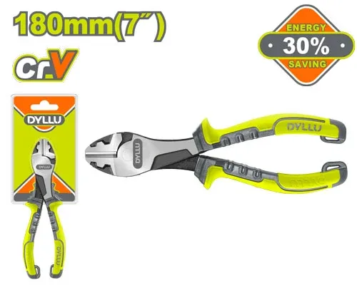 DTPL7717 Clește diagonal întărit cu pârghie mărită 180 mm DYLLU DTPL7717 - imagine 1