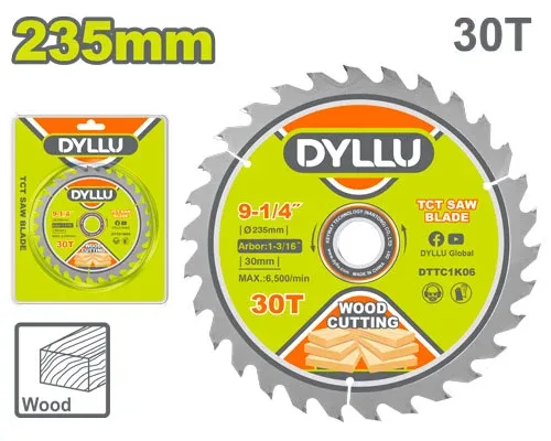 Disc pentru lemn 235mm 30T DYLLU DTTC1K06