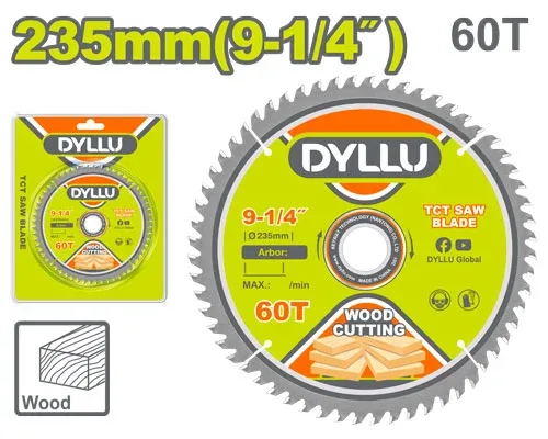 Disc pentru lemn 235mm 60T DYLLU DTTC1K08