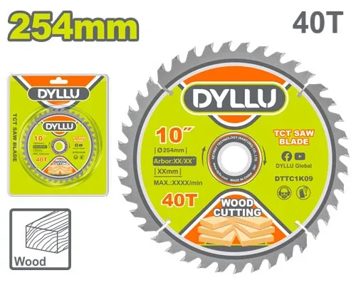 Disc pentru lemn 254mm 40T DYLLU DTTC1K09