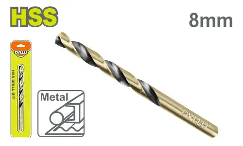 Burghiu pe metal 8mm HSS DYLLU DTTD1K08