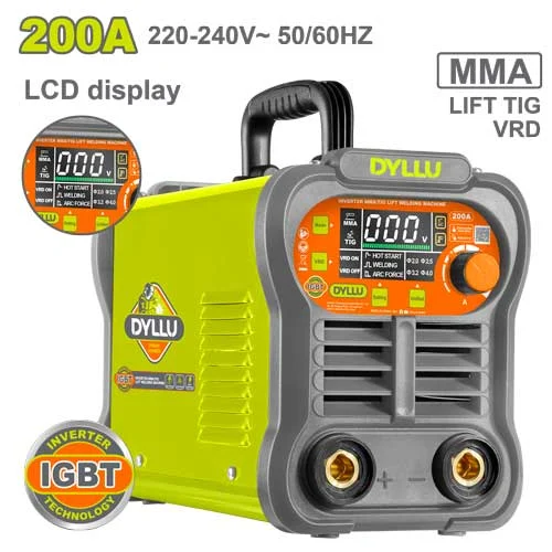 Aparat de sudură invertor MMA/TIG 200A DYLLU DTWD320011 Aparat de sudură invertor MMA/TIG 200A DYLLU DTWD320011