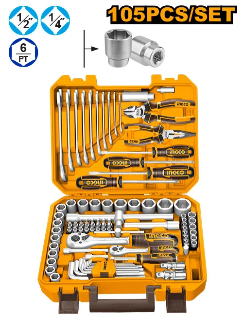 Set 105 buc instrumente INGCO HKTHP51058