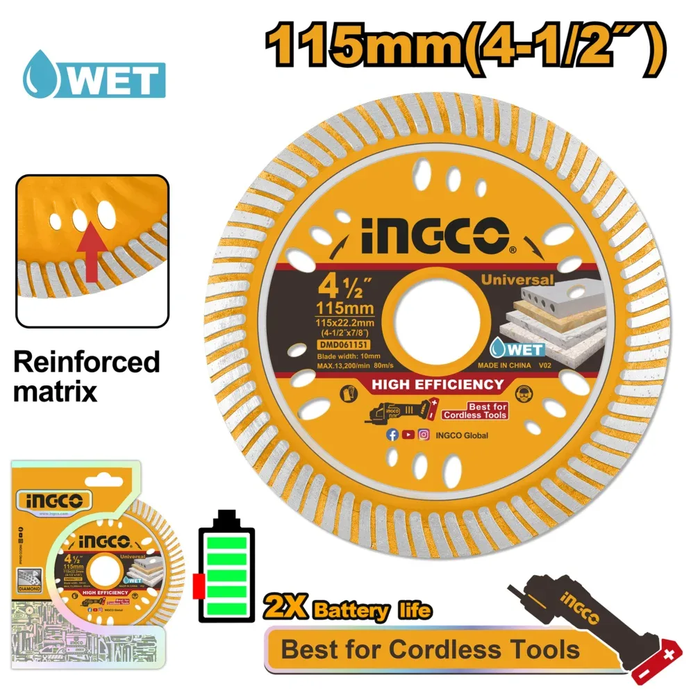 Disc diamant 115mm INGCO DMD061151
