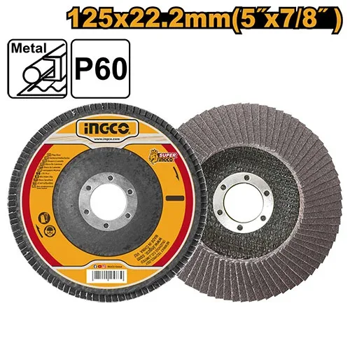 Disc p/u metal 125*22.2 P60 INGCO FD12560