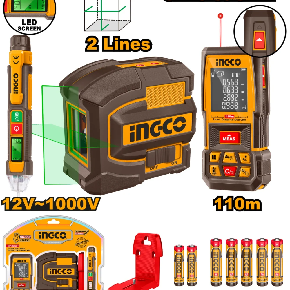 Set instrumente 3buc INGCO COS260203