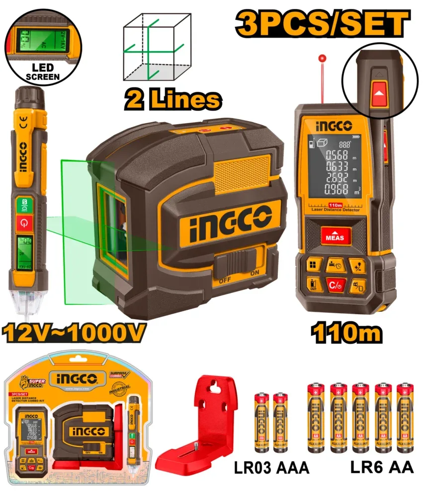 Set instrumente 3buc INGCO COS260203