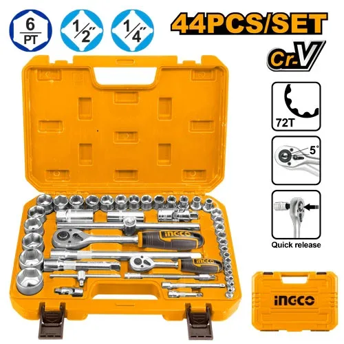 Set instrumente si duze 1/4, 1/2 44 buc INGCO HKTS42441