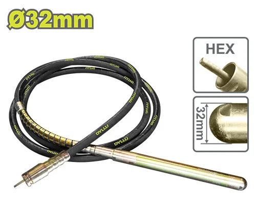 Ax cu buzdugan pentru un vibrator profund 32mmØ DYLLU DTVRP2A32