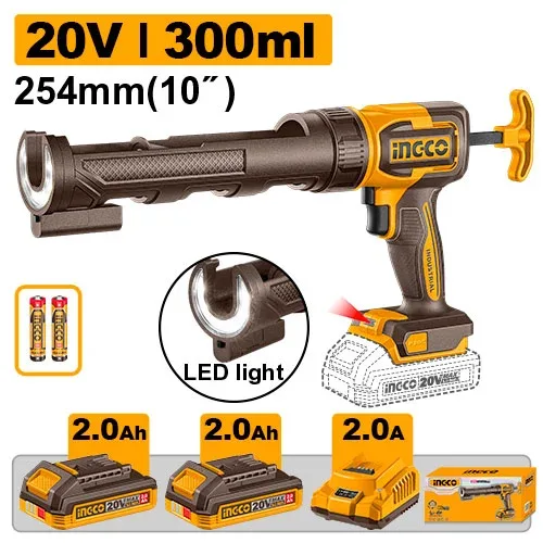 Pistol pentru silicon 300mm INGCO CCGLI20021
