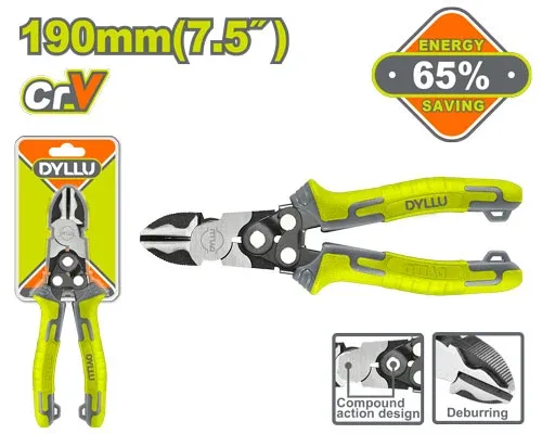 DTPL3768 Clește diagonal 190 mm DYLLU DTPL3768 - imagine 1