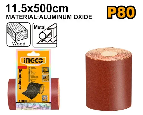 Hârtie abrazivă 11.5*500cm INGCO AKHS08065