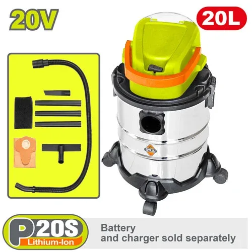 Aspirator compatibil cu acumulator  20L DYLLU DTQV1A20