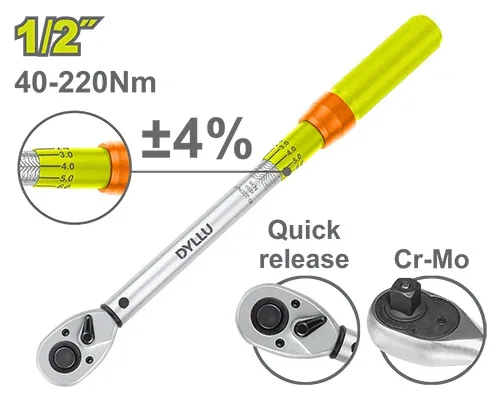 Cheie cu clichet cu dinamometru 1/2 DYLLU DTWQ7D21
