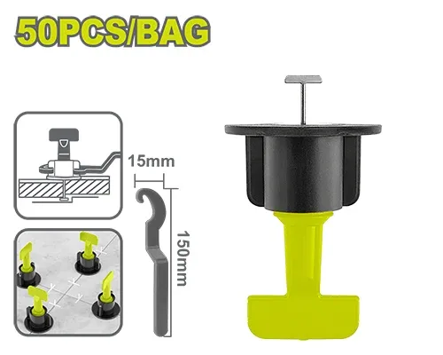 Set sistem de nivelare pentru plăci ceramice 50buc. DYLLU DTXZ5301
