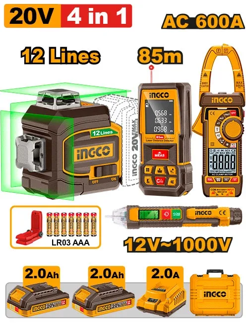 Set instrumente 3buc INGCO COS261011