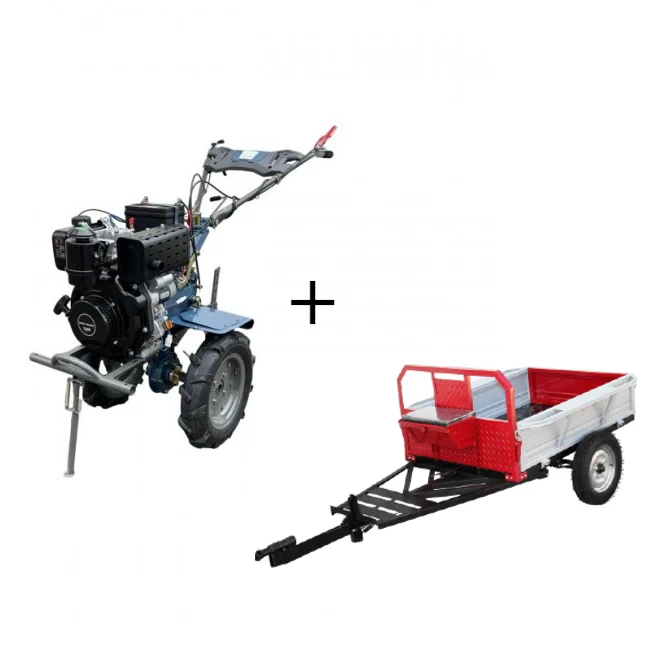 Set  Motocultor 7HP 1050DE +Remorca 1400  11153