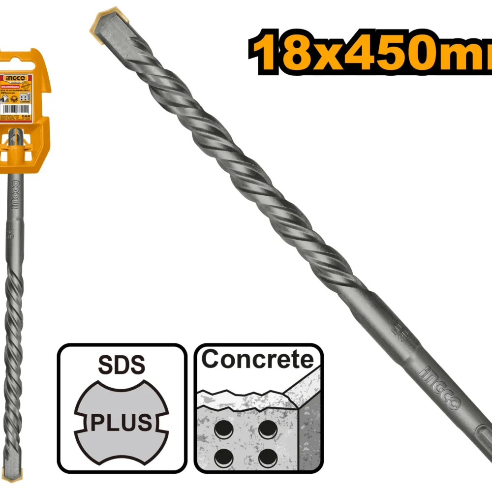 Burghiu pentru beton 18x450mm SDS-Plus INGCO DBH1211804